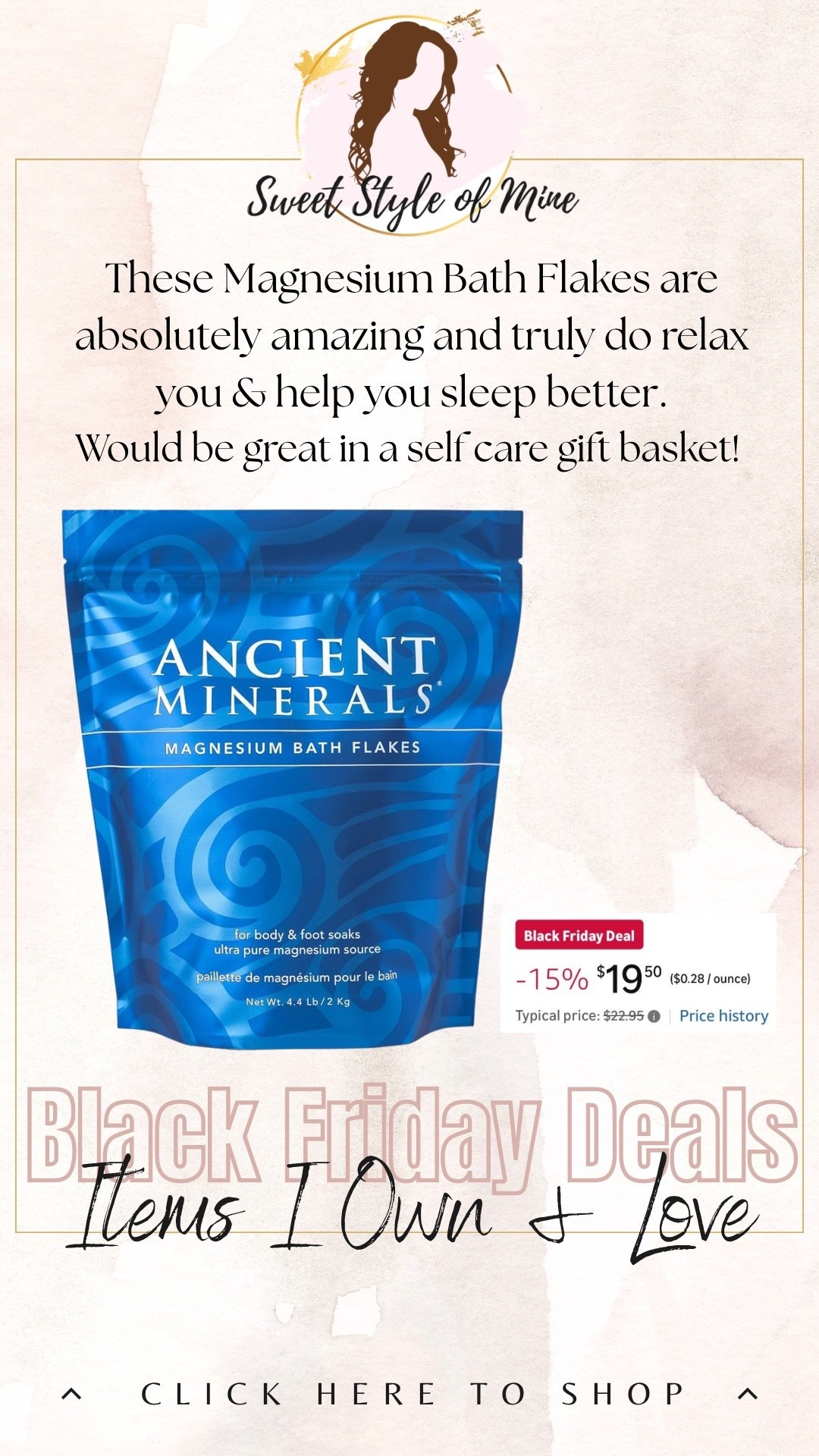 Black Friday Amazon deal - my favorite magnesium bath flakes 🎄 would be great in a self care gift basket!

#LTKHoliday #LTKGiftGuide #LTKCyberWeek