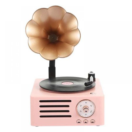 Trumpet Retro Record Player Bluetooth Retro Turntable Vinyl Record Player Classic Style Cute Look Gi | Walmart (US)