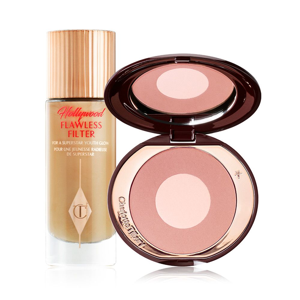 Dewy, Pretty Blushed Cheeks Kit: Glow Booster & Powder Blush  | Charlotte Tilbury | Charlotte Tilbury (US)