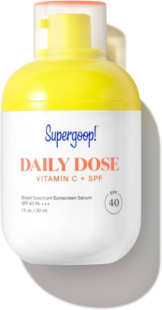 Supergoop! Daily Dose Vitamin C + SPF 40 PA+++, 1 fl oz - Broad Spectrum Sunscreen Serum - Helps ... | Amazon (US)