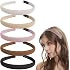 5PCS 0.6" Sponge Padded Headband for Women Girls Thin Headbands,Non-Slip Soft Wide Hairbands Arti... | Amazon (US)