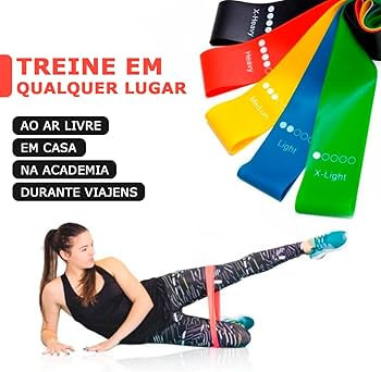 Kit 5 Mini Band Faixas Elásticas 5 Resistências Para Treino Em Casa - ANÚNCIO EXCLUSIVO LOJA C... | Amazon (BR)