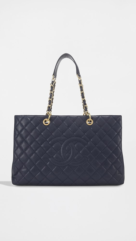 What Goes Around Comes Around Chanel Blue Caviar Shopping Tote | Shopbop | Shopbop