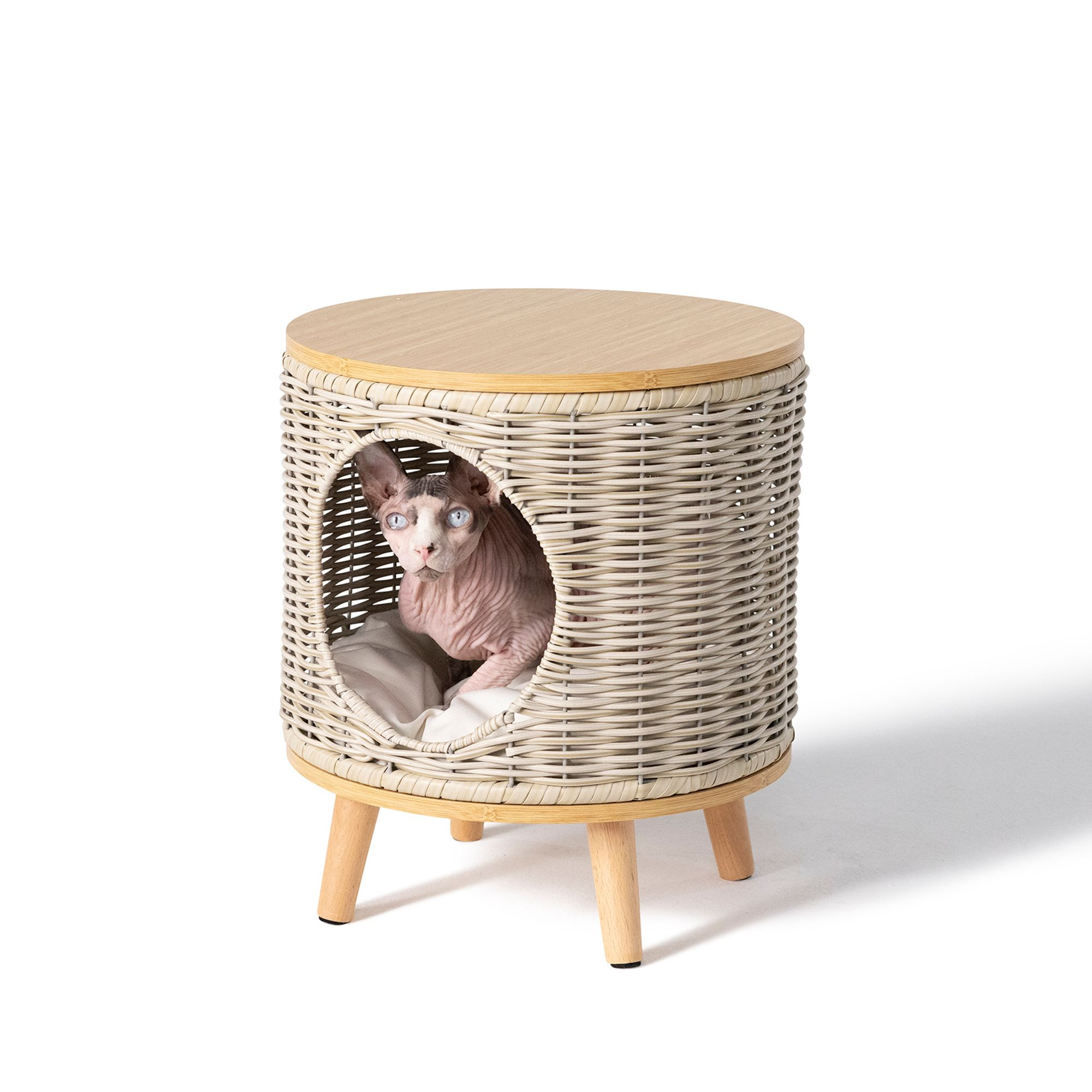 Whisker City® 16-in Wicker Cat Lounger | PetSmart