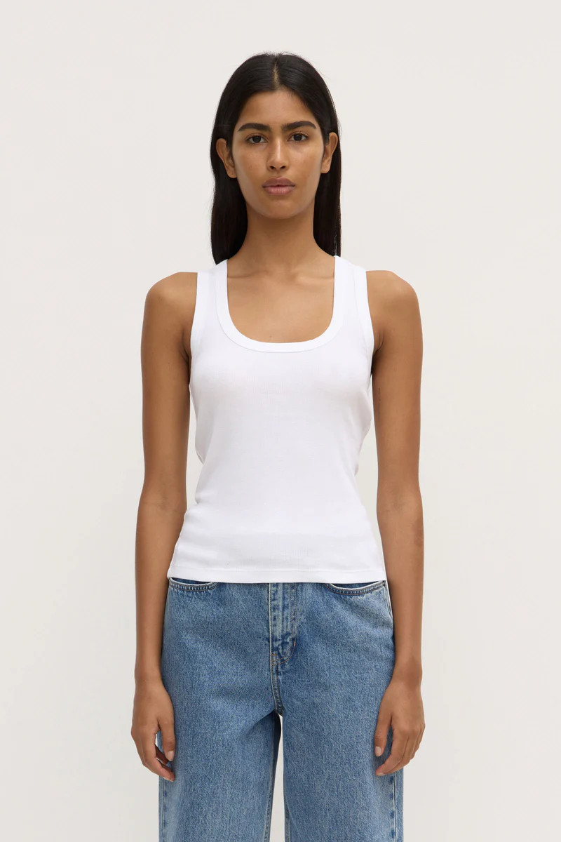 Robyn Scoop Neck Rib Tank | Assembly Label (AU)