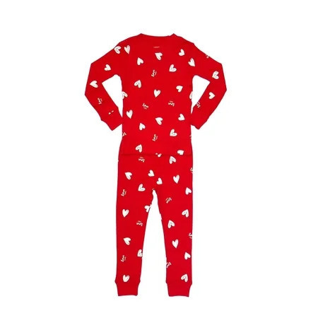 Carter's Toddler Girl's Red Hearts 'Love You' Valentines Day Cotton Pajama Set, Size 4T | Walmart (US)