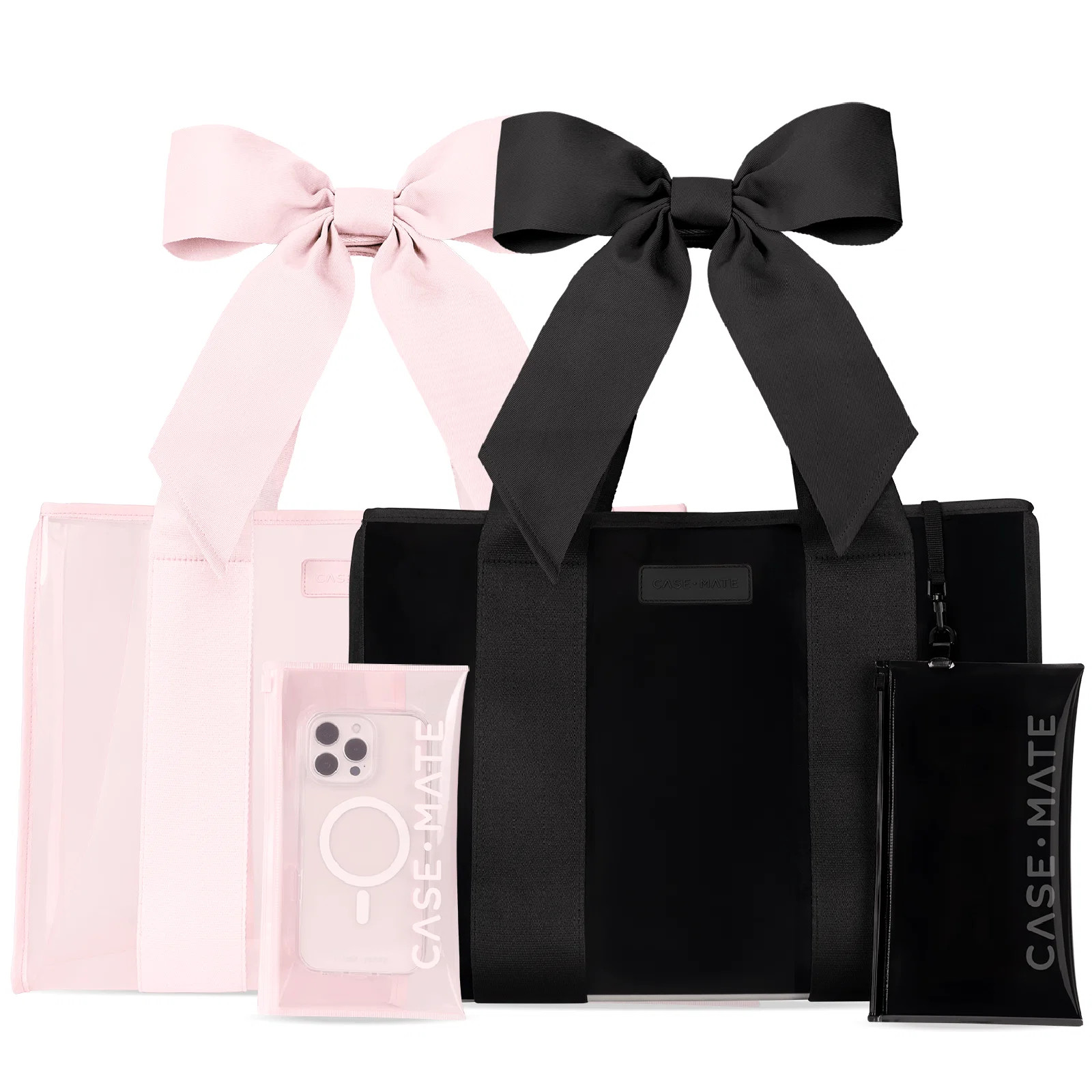 The Tote Duo - Ballet Pink Bow & Midnight Black Bow | Case-Mate