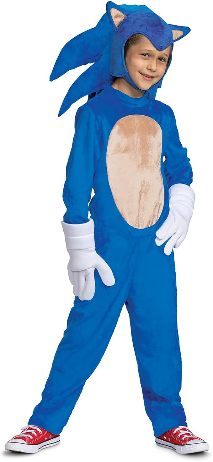 Disguise Sonic the Hedgehog Costume, Official Deluxe Sonic Movie Costume and Headpiece | Amazon (US)