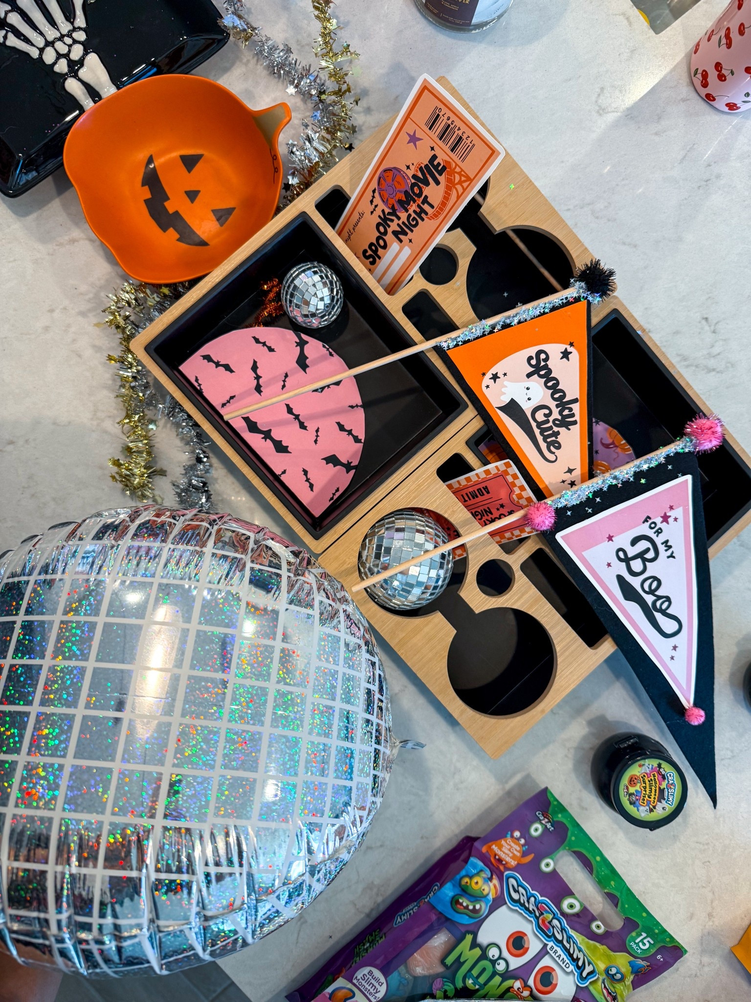 Make Halloween spooky cute with these amazing printables from @the.lettervee 🩷
From party decor & boo baskets, to a spooky movie night… they have got the CUTENESS covered! ✨👻🧡🎀

Berkley had a blast helping me turn our home into a spooky good time! 🦇✨🎃 

#halloween #crafts #spooky #ad #MovieBox #glitter 