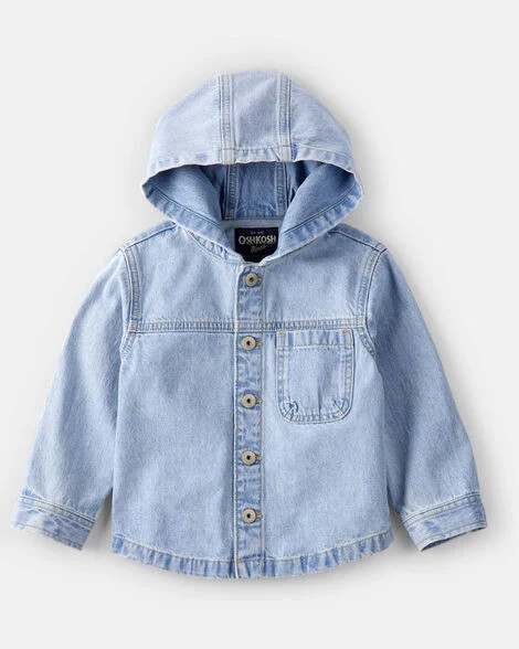 OshKosh B'gosh Toddler Boys Boy Denim Fashion Jacket - Rain Wash 3T Blue | Carter's Inc