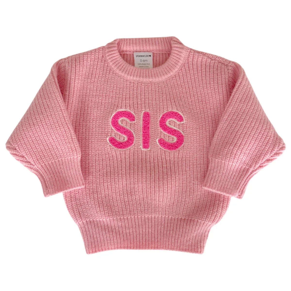 Sis Knit Sweater, Pink | SpearmintLOVE
