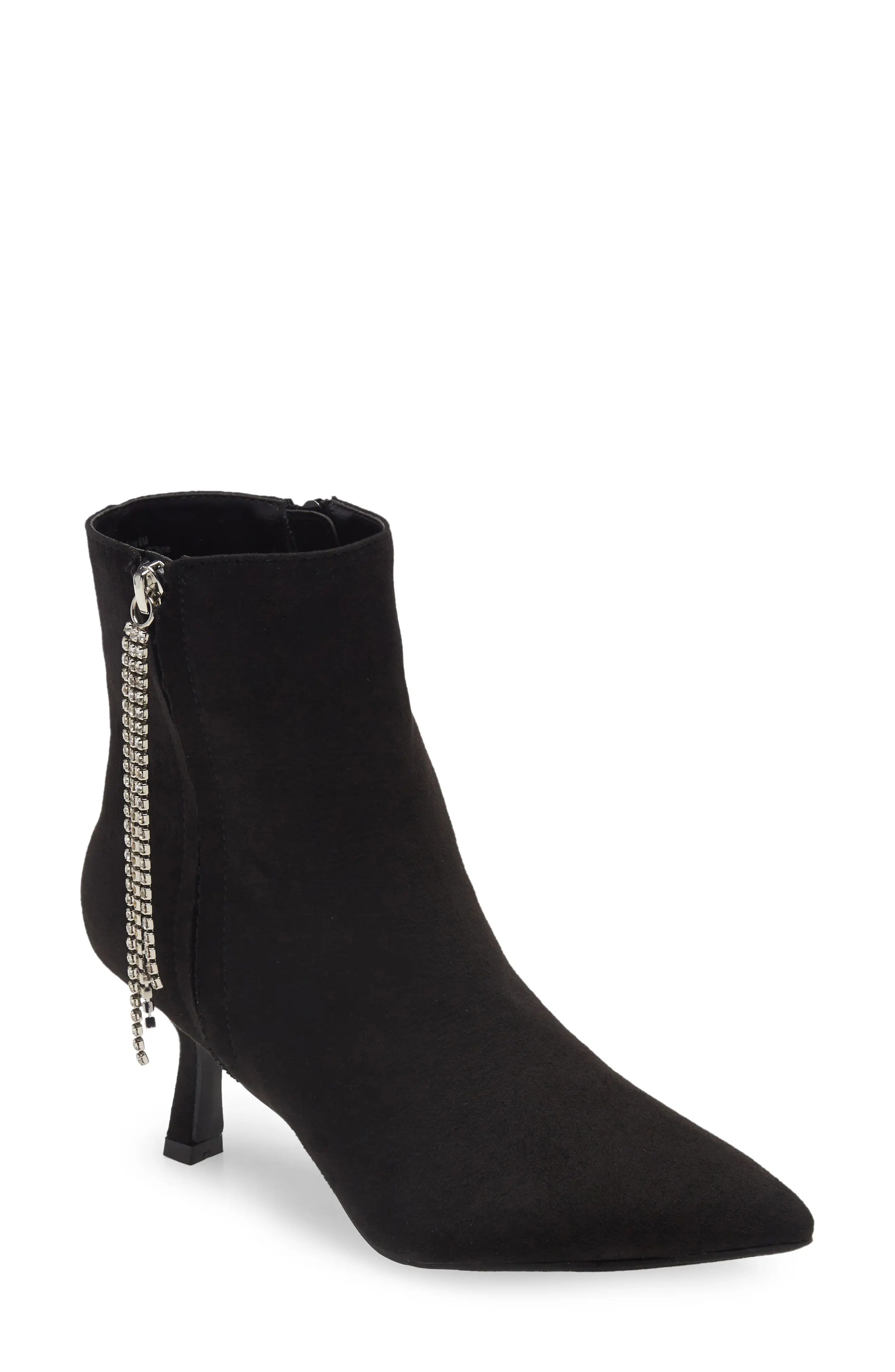 Open Edit Talulla Pointed Toe Bootie, Size 9.5 in Black at Nordstrom | Nordstrom