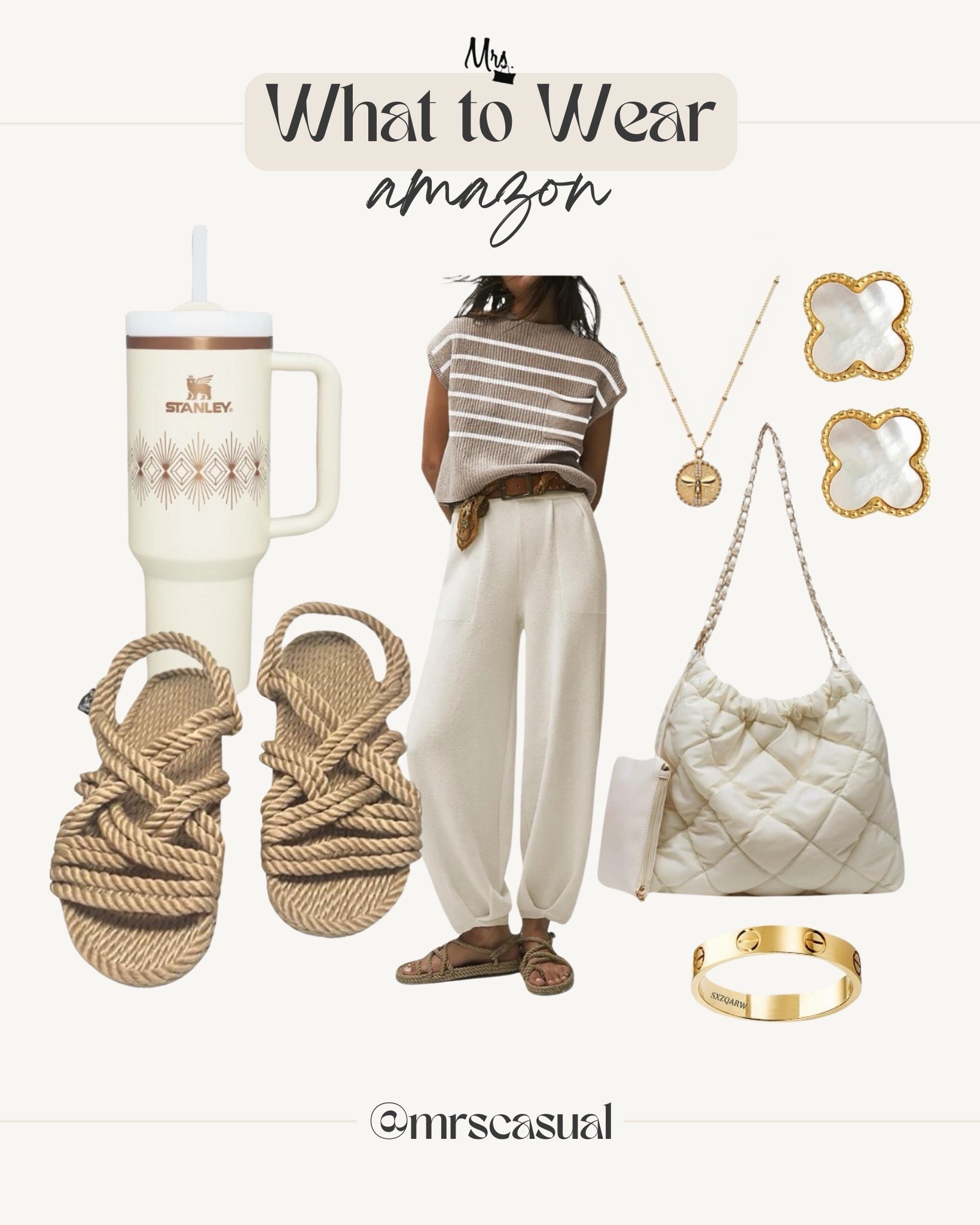 Light, neutral, and perfect for warm days when you want to feel comfy but chic 🔗⬇️

#LTKOver40 #LTKmomlife #LTKgrwm