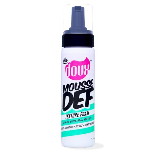 The Doux Multi-Use Mousse for Curly Hair – The Doux Mousse Def Texture Foam for Styling, Curl Definition, Volume & Shine – Curl Cream Alternative for Textured Hair & Natural Hair Styles | Amazon (US)