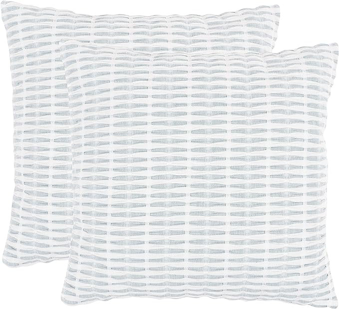 KAF Home Pleated Please Pillow Cover 20 x 20-inch 100-Percent Cotton | Set of 2 Pillow Covers (At... | Amazon (US)