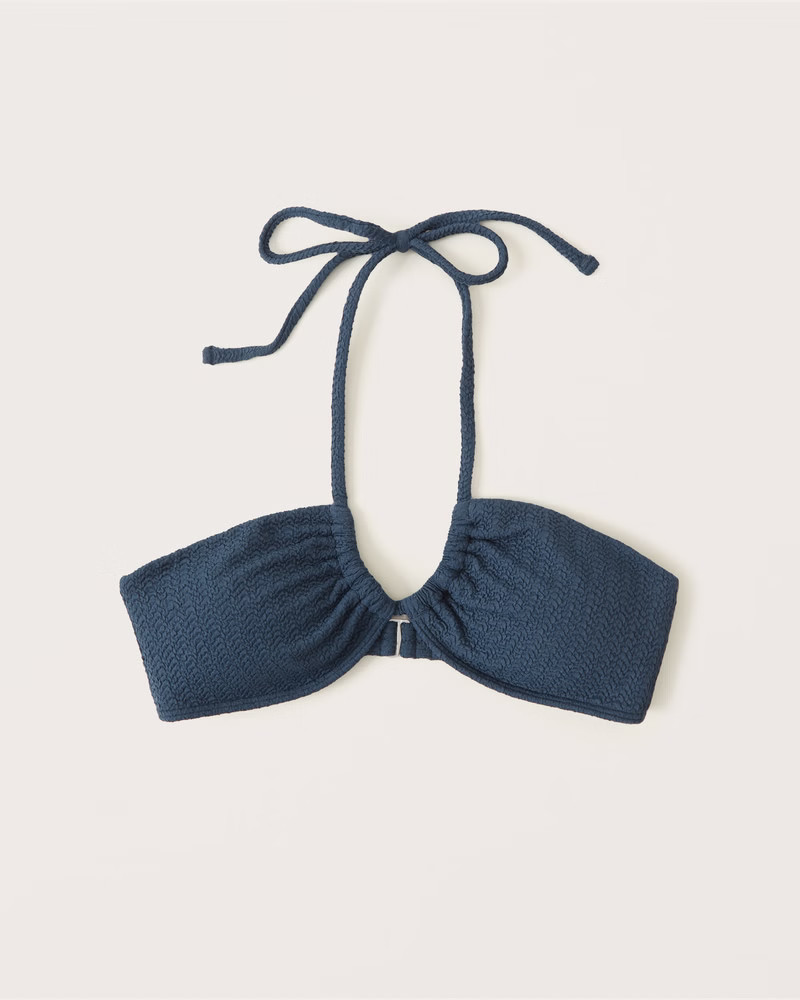 Upside Down Halter Triangle Bikini Top | Abercrombie & Fitch (US)