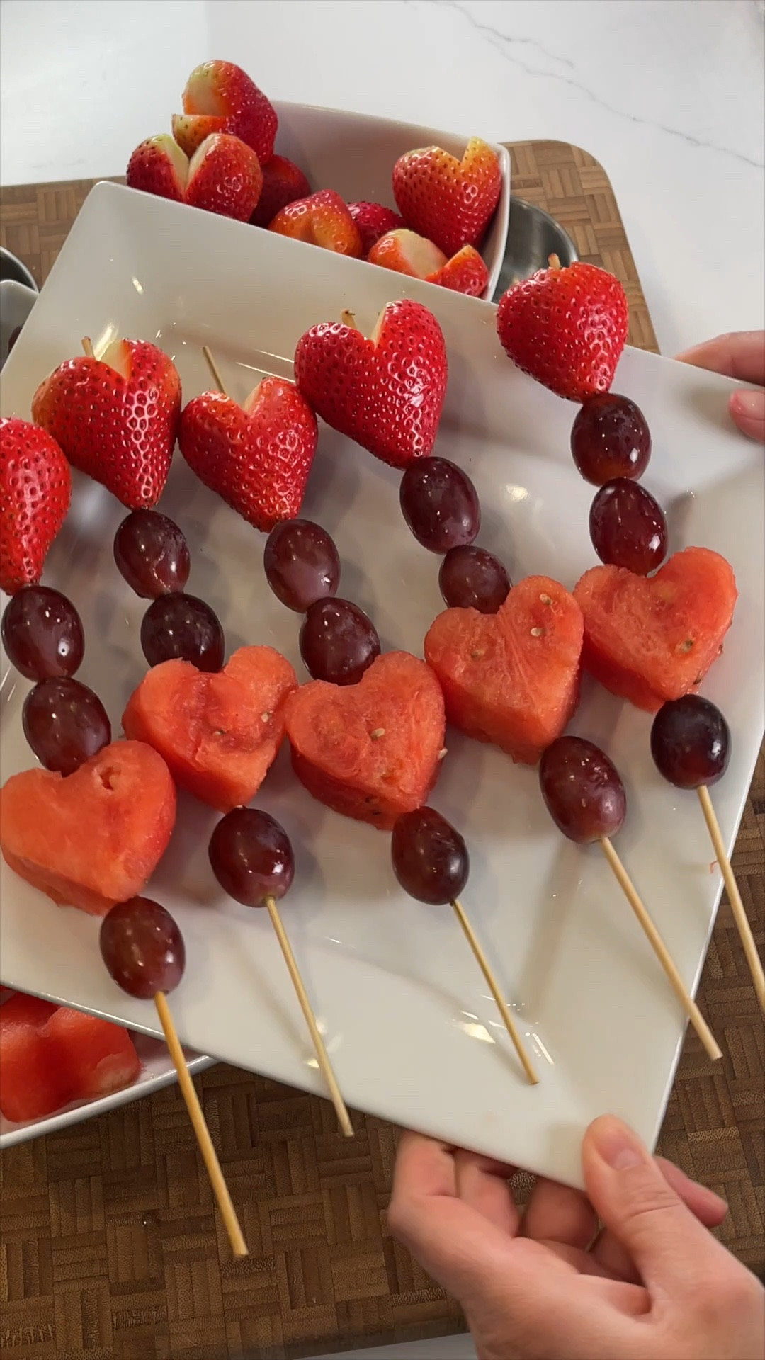 These V-Day fruit kabobs are so easy to throw together!  Try this healthy Valentine’s Day Treat!  #healthyvalentinesday #valentinesday2024 #valentinesday

#LTKSeasonal #LTKfamily #LTKhome