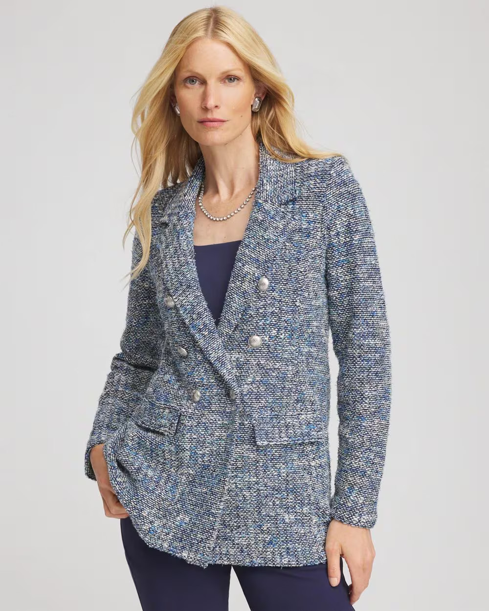 Tweed Double-Breasted Blazer | Chico's