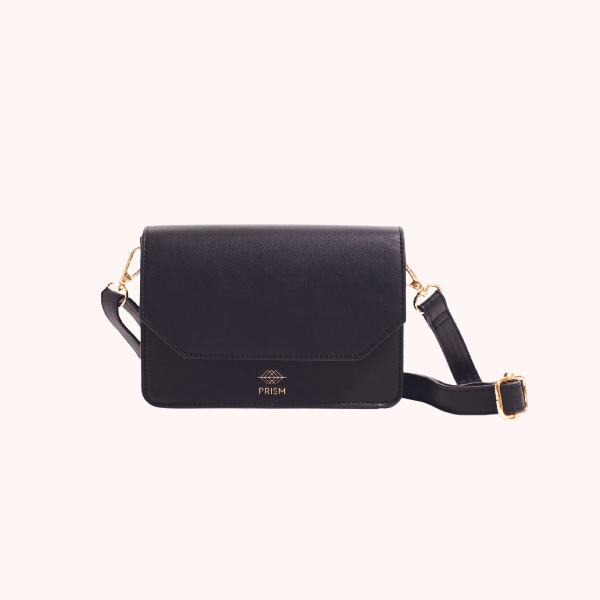 2-in-1 EMBLEM Convertible Sustainable Belt Bag (Black) — PRISM | PRISM Bags