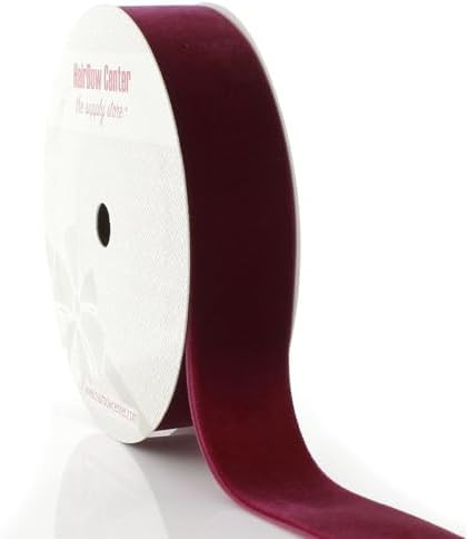 1" Velvet Ribbon Single Sided Craft Trim for Hair Bows Sewing Gift Wrapping and DIY Projects Soft... | Amazon (US)