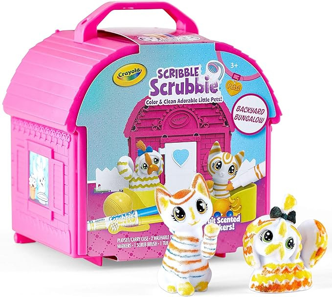 Crayola Scribble Scrubbie Pets, Backyard Playset, Toys for Girls & Boys, Gift for Kids, Age 3, 4,... | Amazon (US)