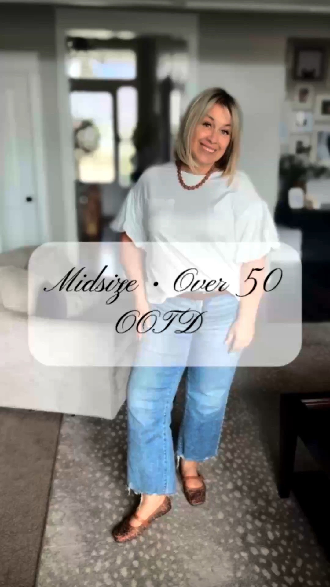 
Easy everyday outfit you’ll actually wear 
Relaxed tee + straight leg denim + statement flats = effortless and flattering.
Perfect for running errands or casual days at home.

midsize fashion over 50 casual outfit relaxed denim outfit women over 50 everyday outfit ideas midsize style comfortable chic outfit straight leg jeans outfit casual chic midsize ootd over 50 style inspiration


#LTKMidsize #LTKootd #LTKOver40