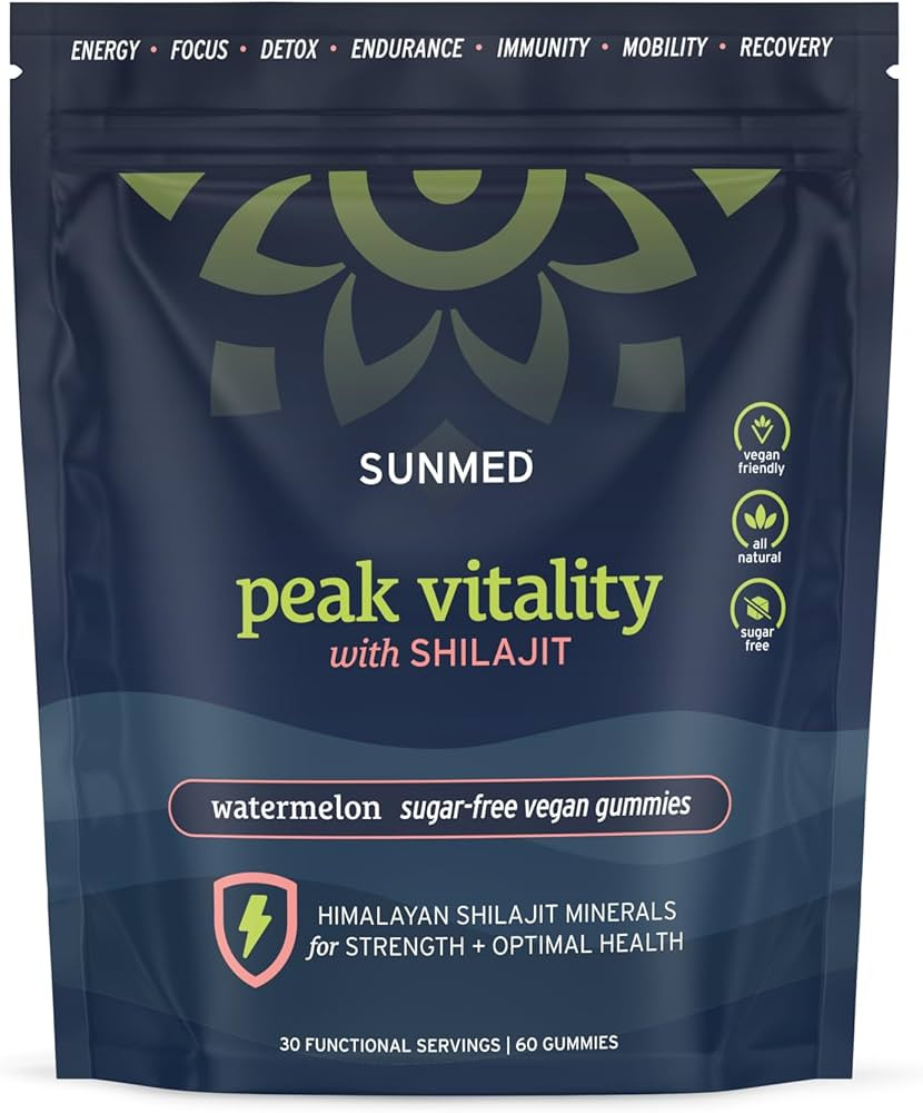 Peak Vitality with Himalayan Shilajit for Strength + Optimal Health Sugar-Free, Vegan, All Natura... | Amazon (US)