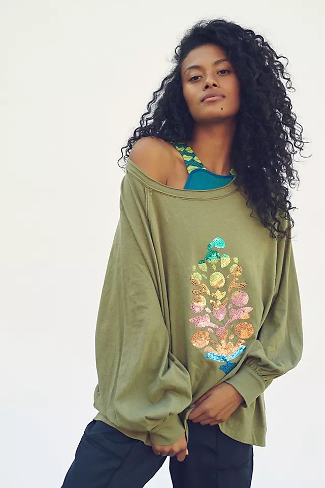 She's Everything Sequin Buti Long-Sleeve | Free People (Global - UK&FR Excluded)