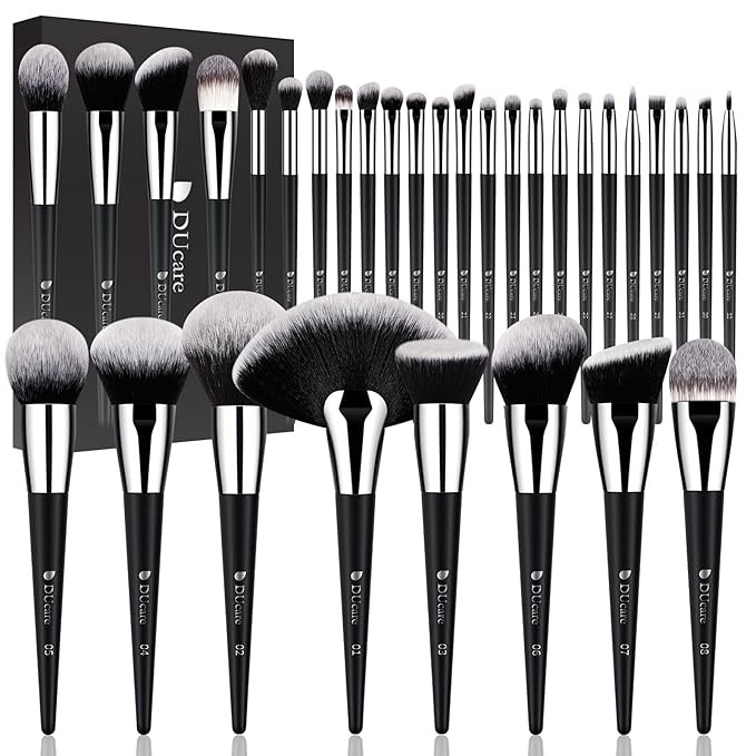 DUcare Makeup Brushes Professional 32Pcs Make up Brushes Set Premium Synthetic Kabuki Foundation ... | Amazon (US)