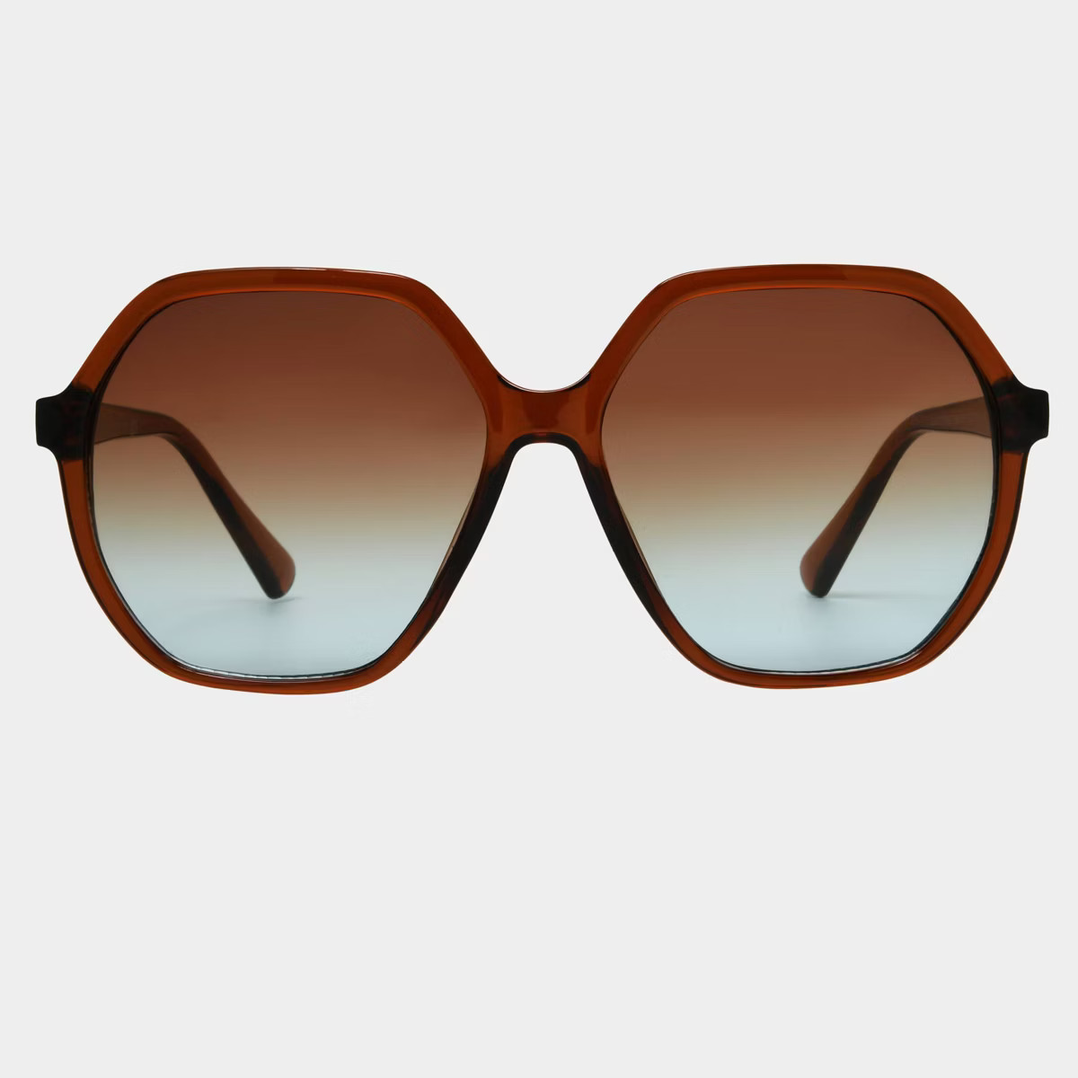 Women's Plastic Round Sunglasses - Universal Thread™ Brown | Target