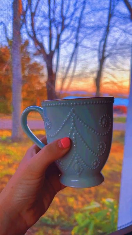 reallyyyyy loving my morning coffee sunrise view here ☕️🌄 - this old little family house has the sweetest screened in porch that I know we will be spending lotsssss of time on this spring and summer 🏡✨🌾

#LTKSeasonal #LTKhome #LTKfamily