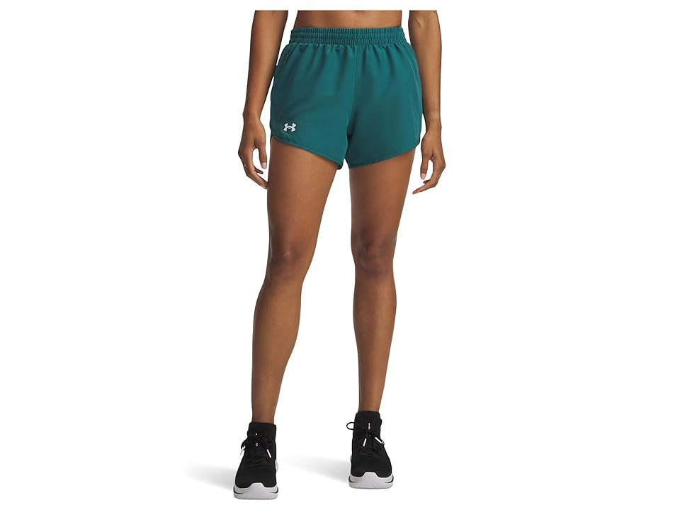 Under Armour Fly By Shorts Women's Shorts Rack Green/Rack Green/Reflective: XS (US 0-2) One Size | Zappos.com