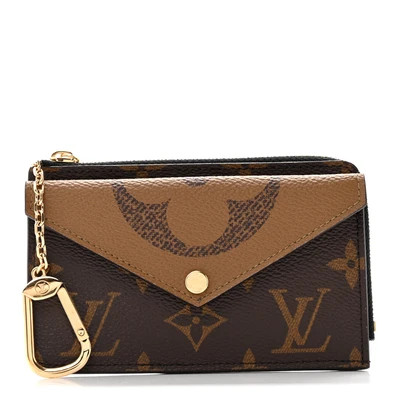 Reverse Monogram Recto Verso Card Holder Brown | FASHIONPHILE (US)