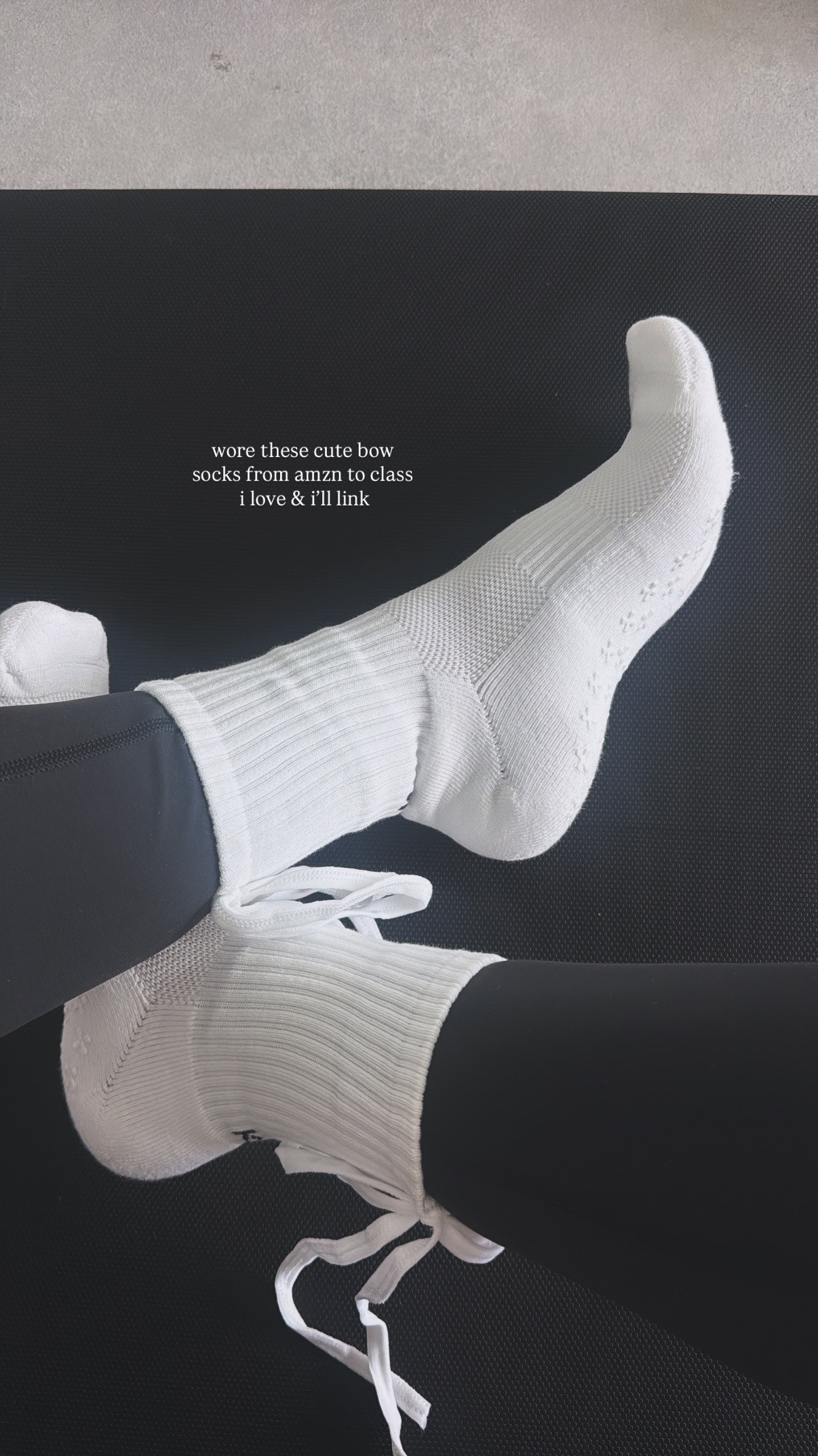 the cutest pilates bow socks from amazon  

 #LTKSpringSale #LTKfitnessgoals #LTKActive