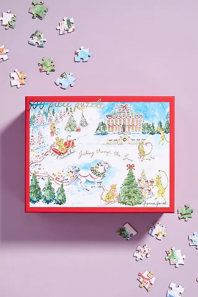 Susannah Garrod Holiday Sleigh Ride Puzzle | Anthropologie (US)