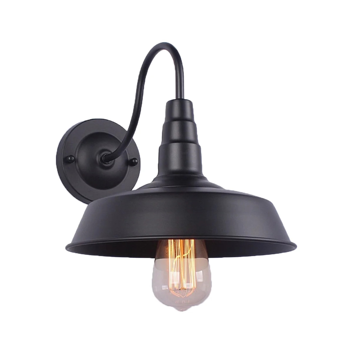 Novashion Farmhouse Wall Lamps, Barn Light, 1 Light Outdoor Wall Lighting, Black Wall Sconces Lig... | Walmart (US)