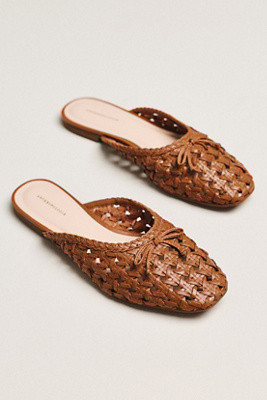 By Anthropologie Woven Leather Mules | Anthropologie (US)