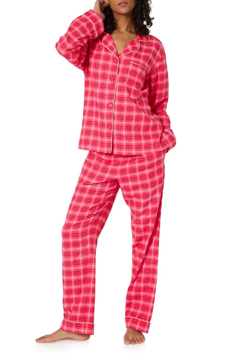 Print Stretch Organic Cotton Pajamas | Nordstrom