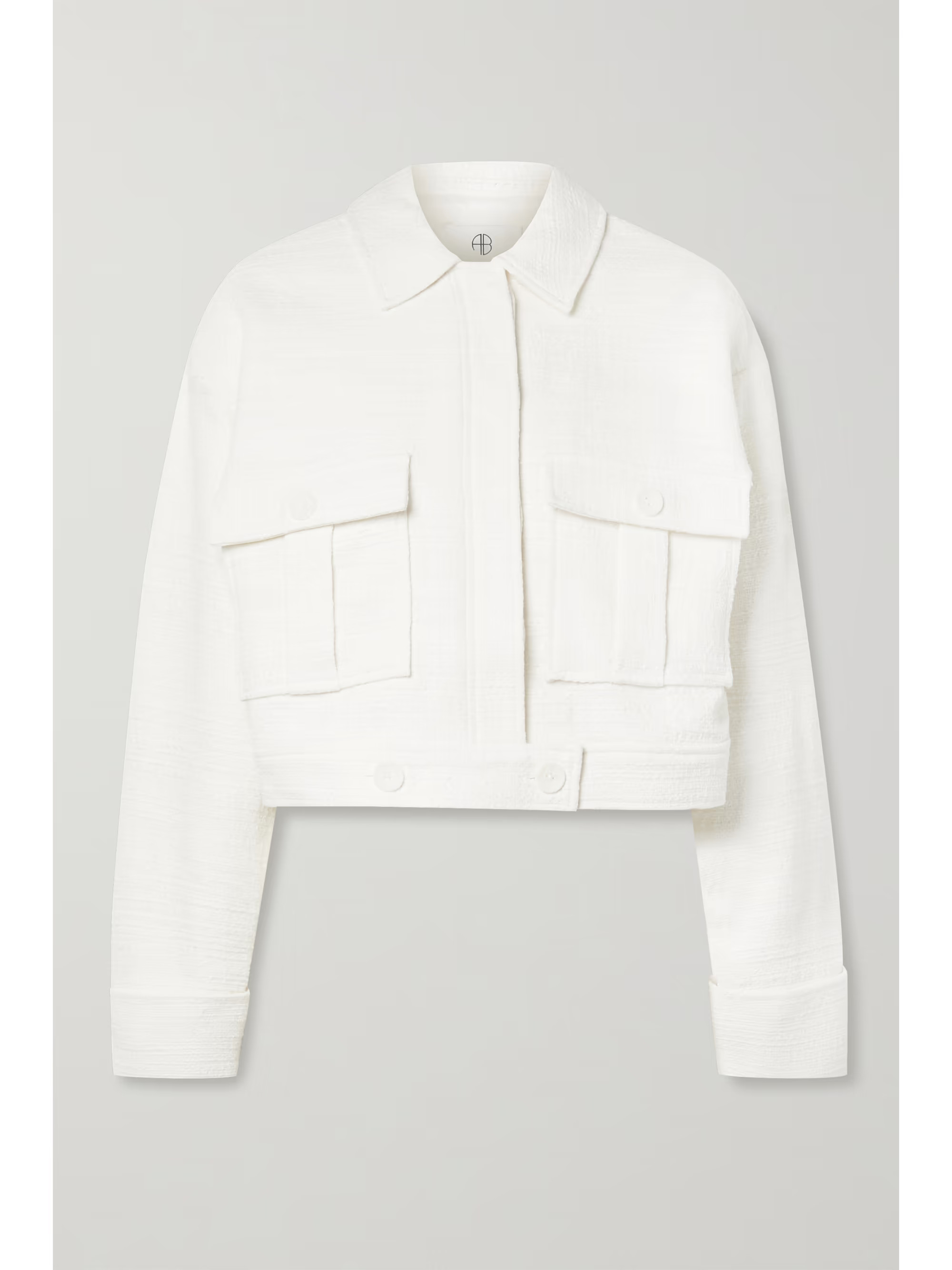 Adriana cropped cotton-tweed jacket | NET-A-PORTER (US)