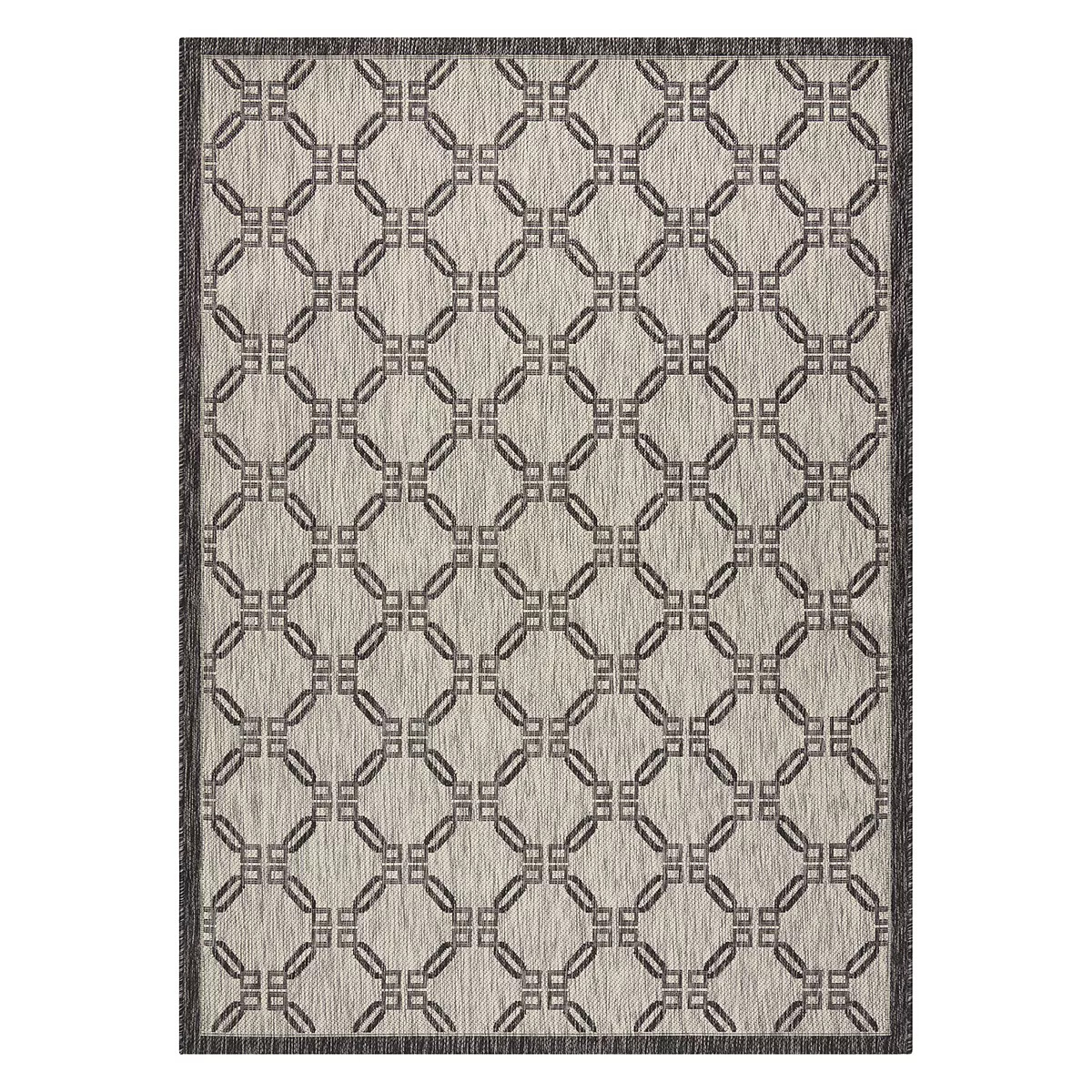 Nourison Garden Party Framed Lattice Indoor Outdoor Rug
         ... Color:
					Ivory Charcoal
	... | Kohl's