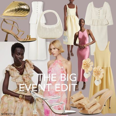 The big event edit 

Wedding guest dress, christening outfit, event dress, races dress, ascot dress, Wimbledon dress, clutch bag, jonathon Simkhai shell bag, raffia mules, gold sandals, pearl bag  

#LTKstyletip #LTKwedding #LTKeurope