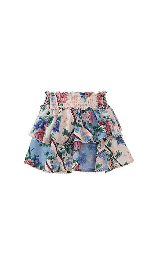 Agua Bendita Kids Kavi Ivy Mini Skirt in White,Blue. - size 8 | Revolve Clothing (Global)