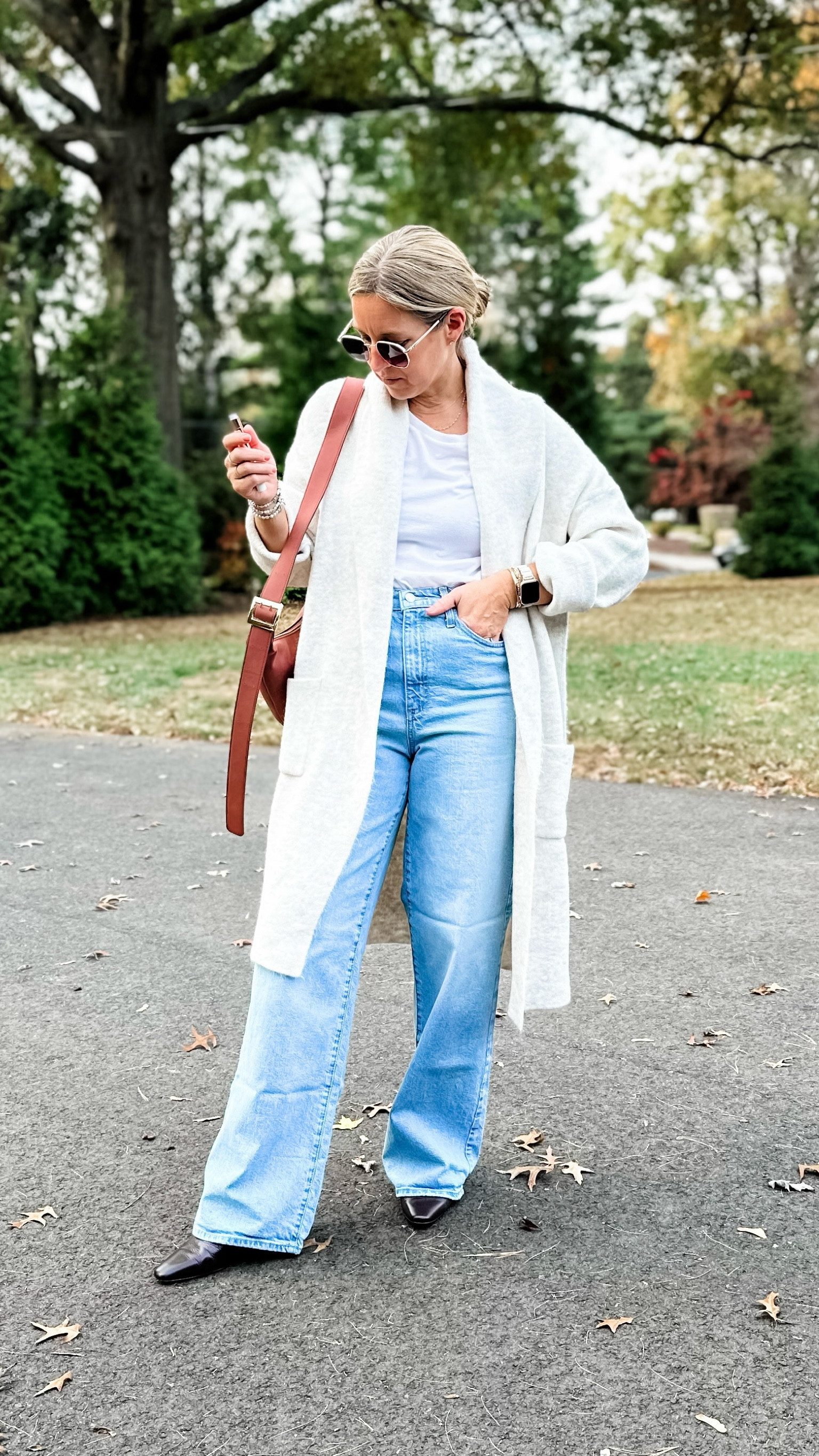 My coatigan is back in stock but not for long!! Only 7 left of XS/S. Im in a M/L but could definitely go down also. It’s SO soft and luxe! True size 8 in the jeans  

#LTKCyberWeek #LTKGiftGuide #LTKHoliday