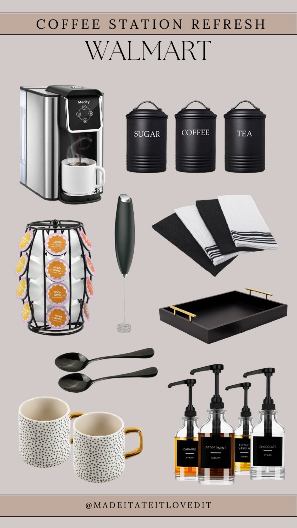 Upgrade your morning routine with a fresh coffee station setup from Walmart. Discover affordable finds that blend style and function, making every brew a little more special.

#CoffeeStation #WalmartFinds #HomeRefresh #CoffeeLovers #AffordableStyle

#LTKHome