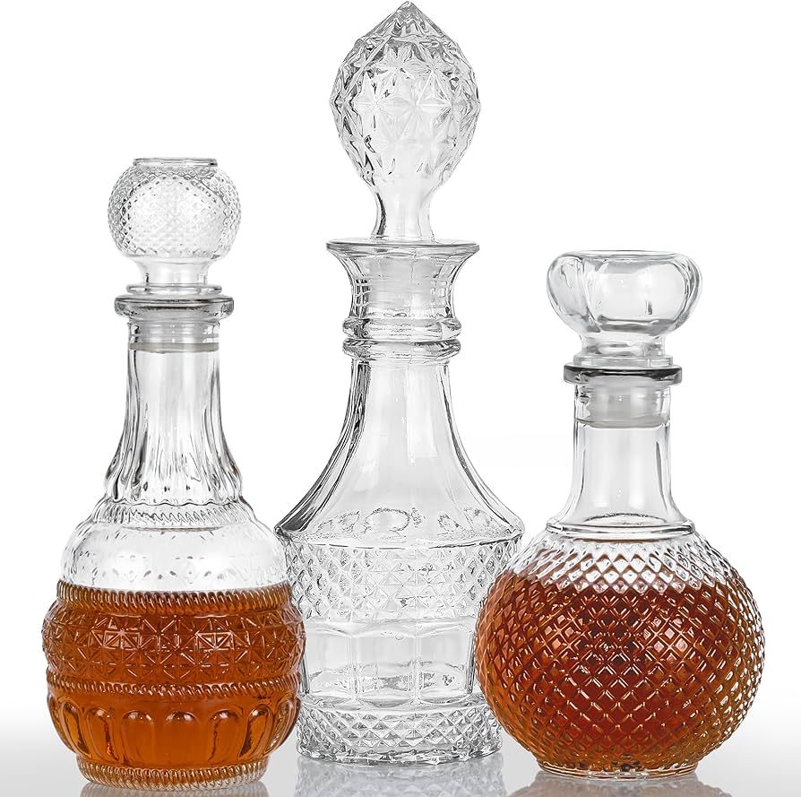 Liquor Decanters Whiskey Decanter Set - Creative Glass Decanter for Liquor,Decanter for Tequila,B... | Amazon (US)