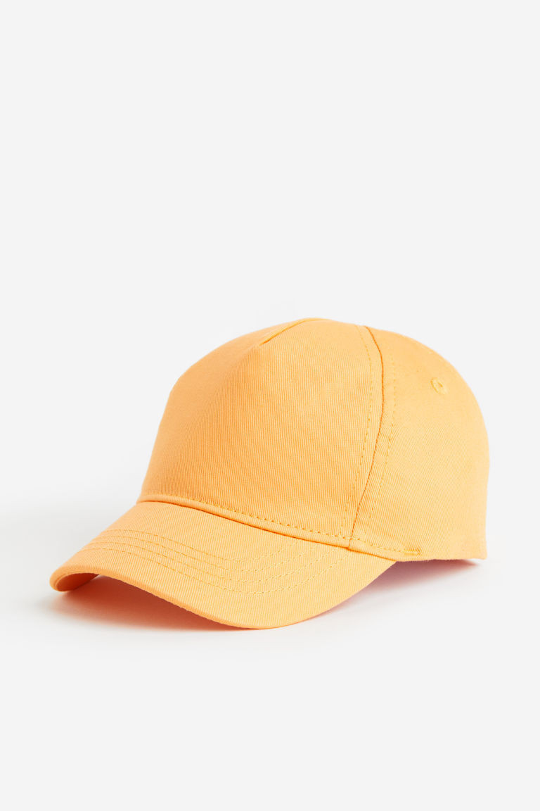 H & M - Cotton cap - Orange | H&M (UK, MY, IN, SG, PH, TW, HK)