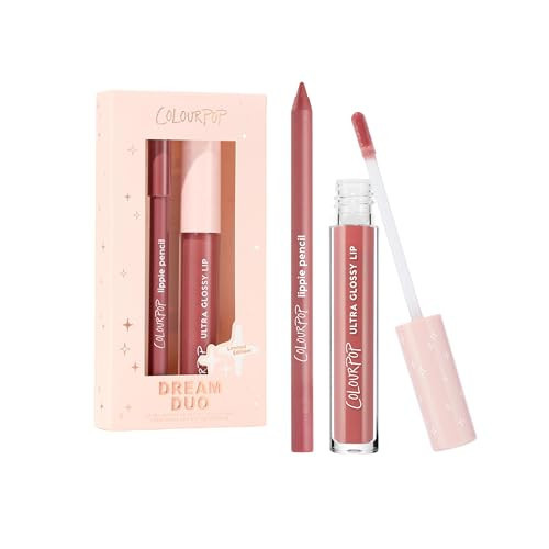 ColourPop Dream Duo Lip Kit - High-Pigment, Long-Lasting & Sharpenable Lip Liner and Lip Gloss with High-Impact Color - Includes Shades Five Stars & Pasadena (2 Count) | Amazon (US)