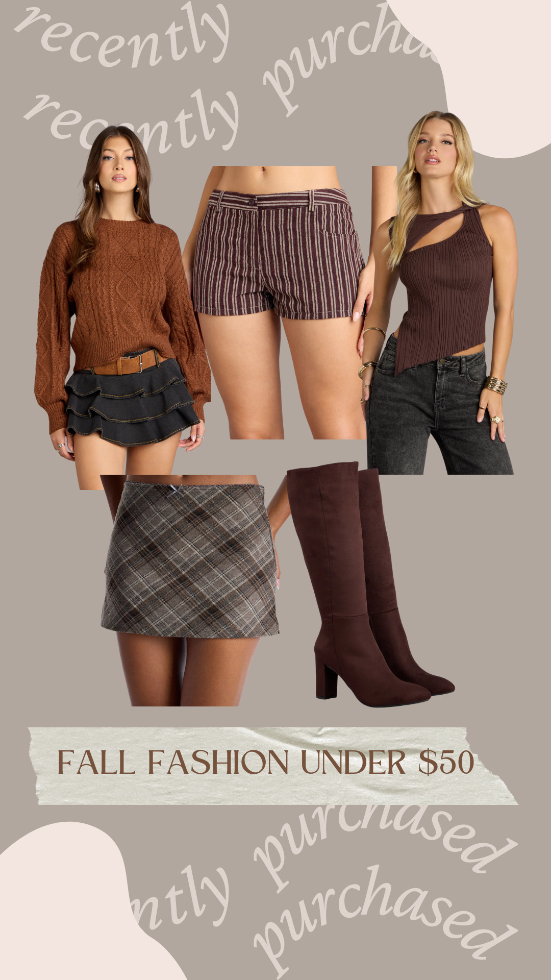 Recently purchased! Fall fashion finds under $50!

fall fashion, fall outfits, fall clothes, fall boots, fall finds under $50 

 

#LTKSaleAlert #LTKFindsUnder50 #LTKStyleTip