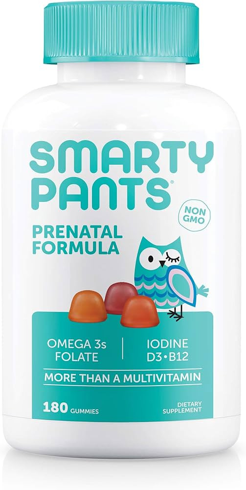 SmartyPants Prenatal Formula Daily Gummy Multivitamin: Vitamin C, D3, & Zinc for Immunity, Gluten... | Amazon (US)