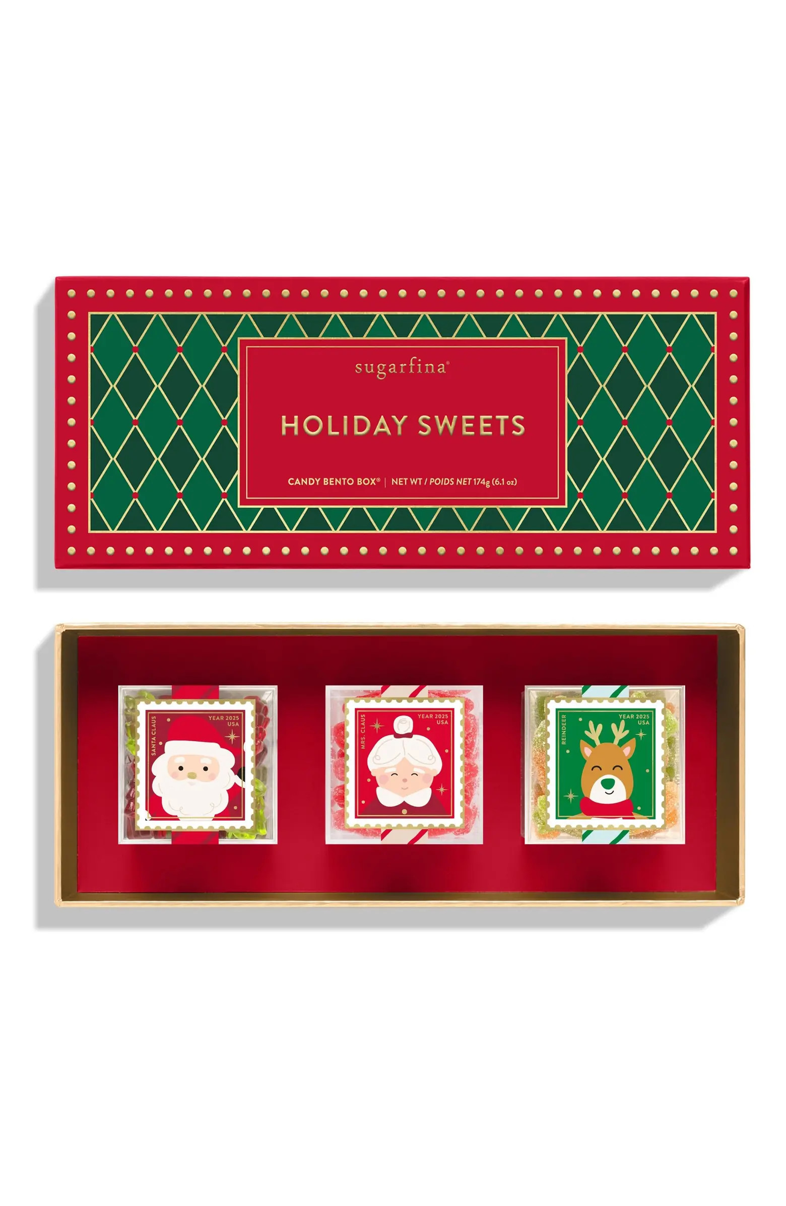 Happy Holidays 3-Piece Candy Bento Box | Nordstrom